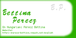 bettina perecz business card